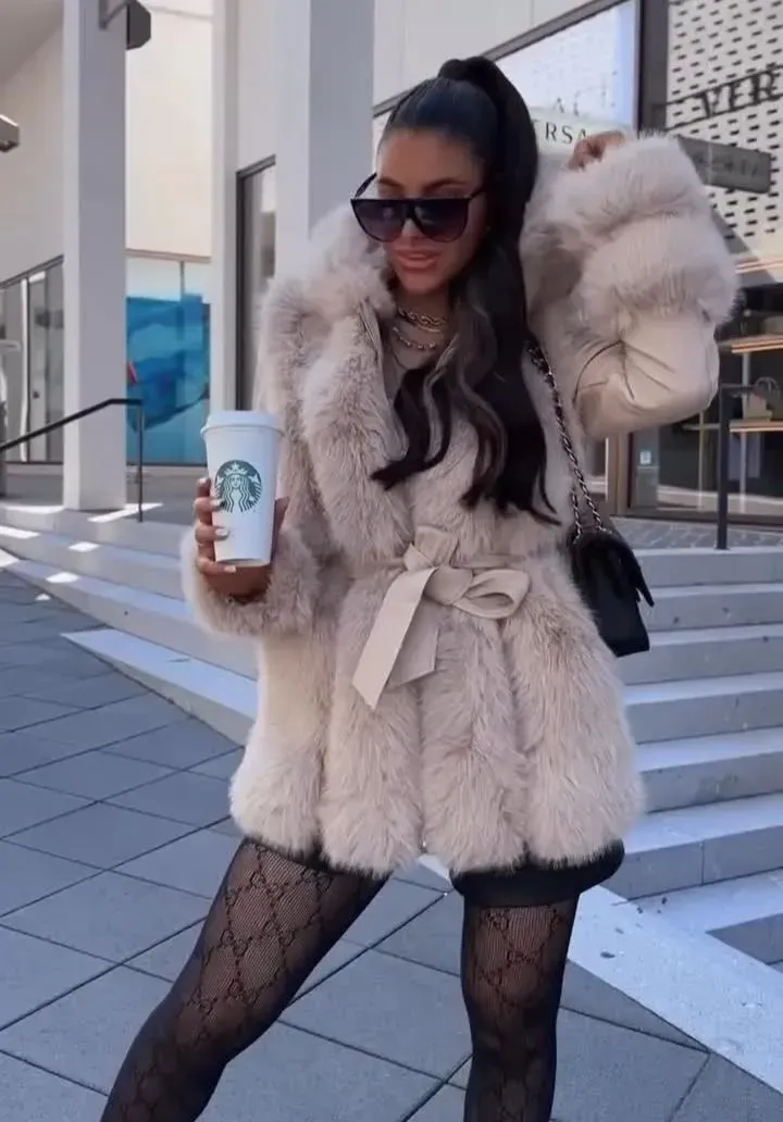 Winter Elegance Faux Fur Jacket