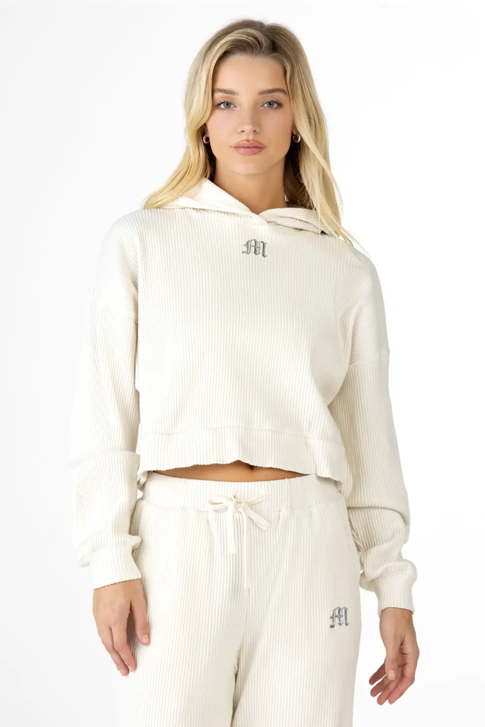 Nara Ribbed Hoodie