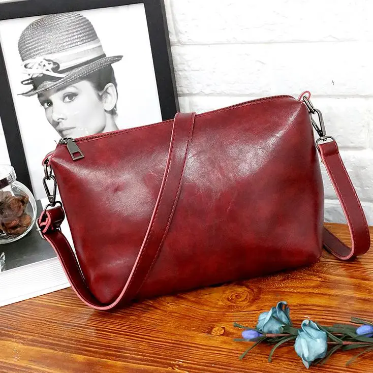 Ladies retro four-piece large-capacity Picture-mother bag, solid color handbag, one-shoulder diagonal bag