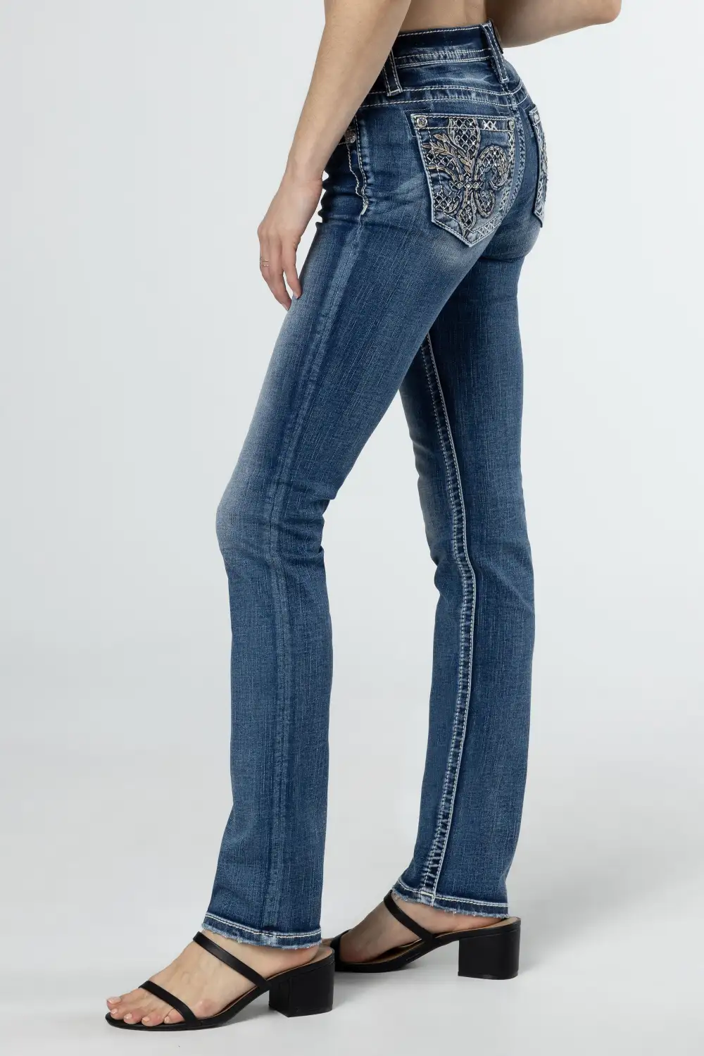 Fleur Glass Straight Jeans