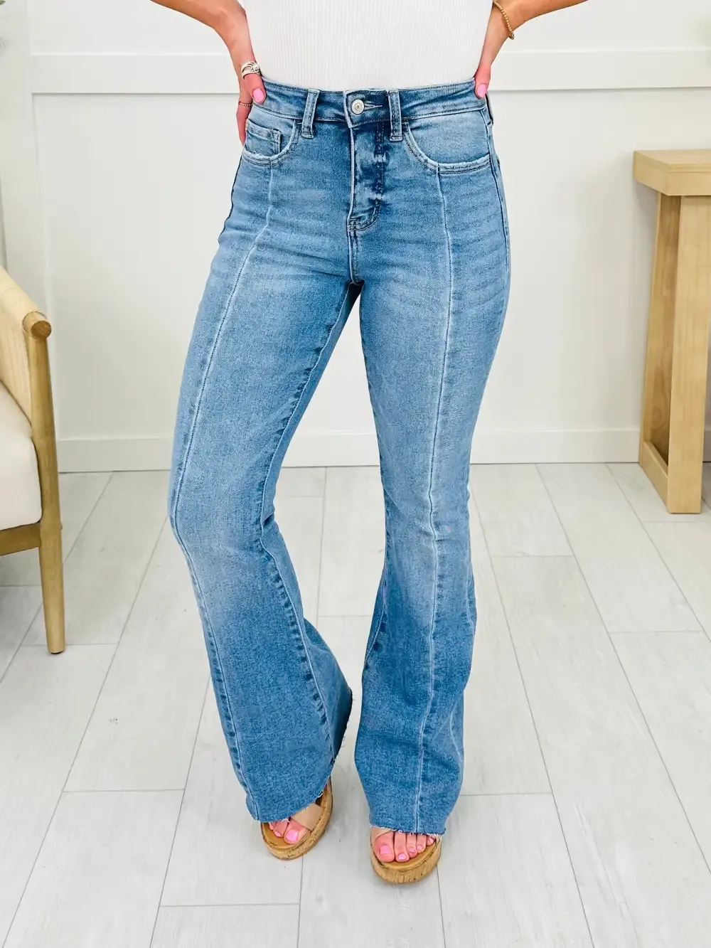 Long and Lean MOCO Exclusive Tummy Control Flare Jeans
