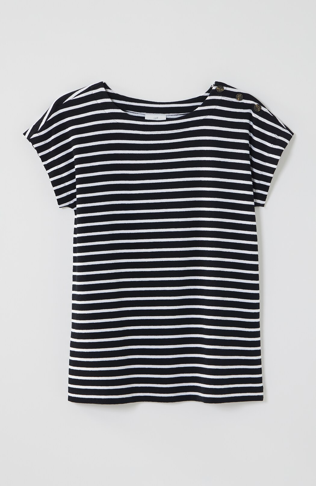 Button-Shoulder Top