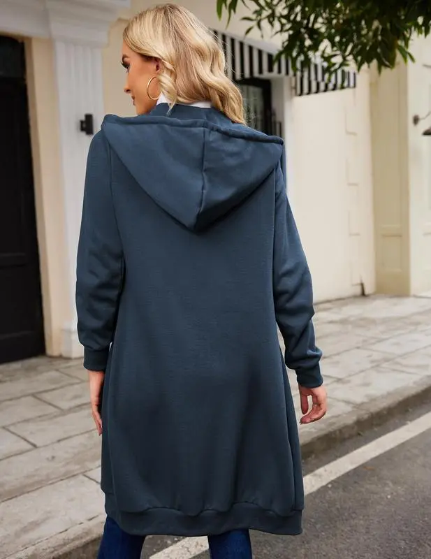 Women's Casual Zip - Up Fleece Hoodie Jacket