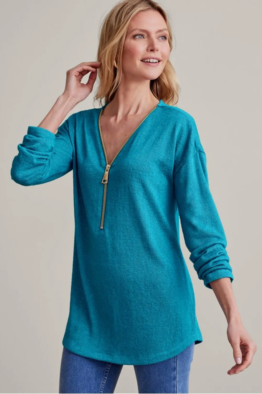 Valentina Zip Sweater