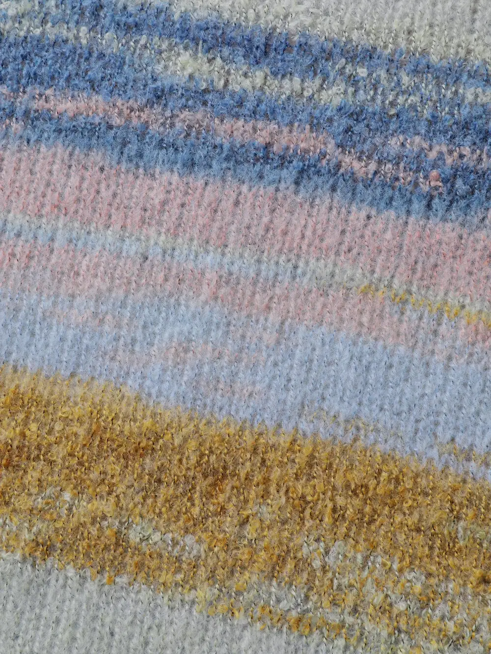 Tissue Textured Color Gradient Pullover