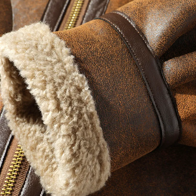The Flying Tigers Men's Sheepskin Bomber Jacket Luc. 106