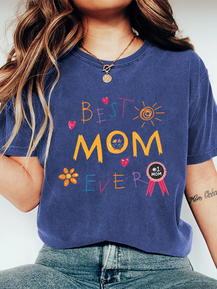 Women'S Best Mom Ever  T-Shirt