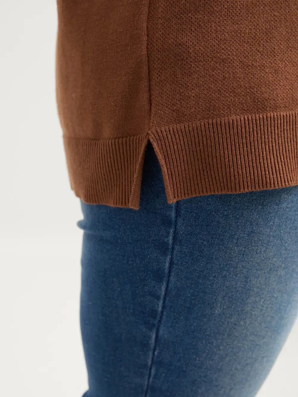 Leopard Jacquard Colorblock Pullover