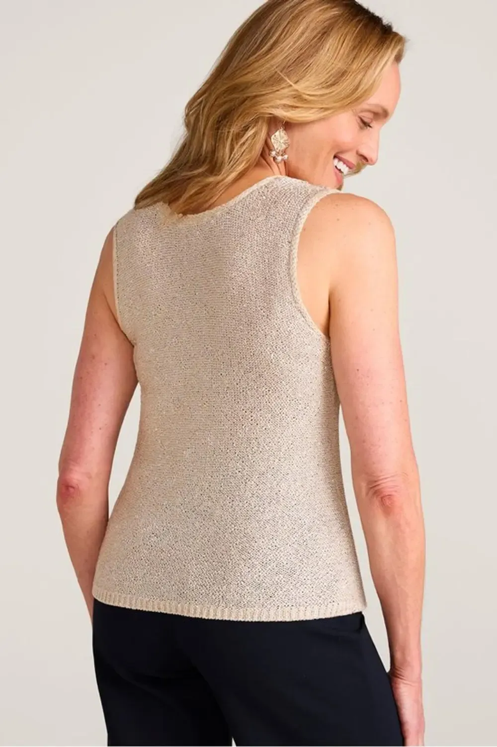 Yelena Sequin Sweater Tank