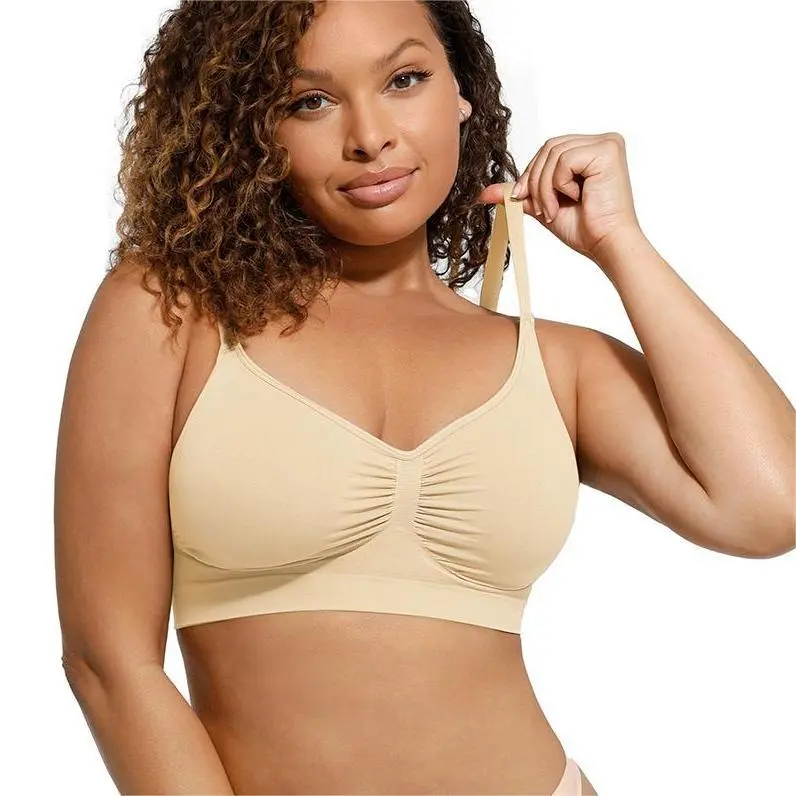 FeelinGirl Wireless Sculpt Bra – Seamless, Unlined, Comfortable Everyday Bralette for Women