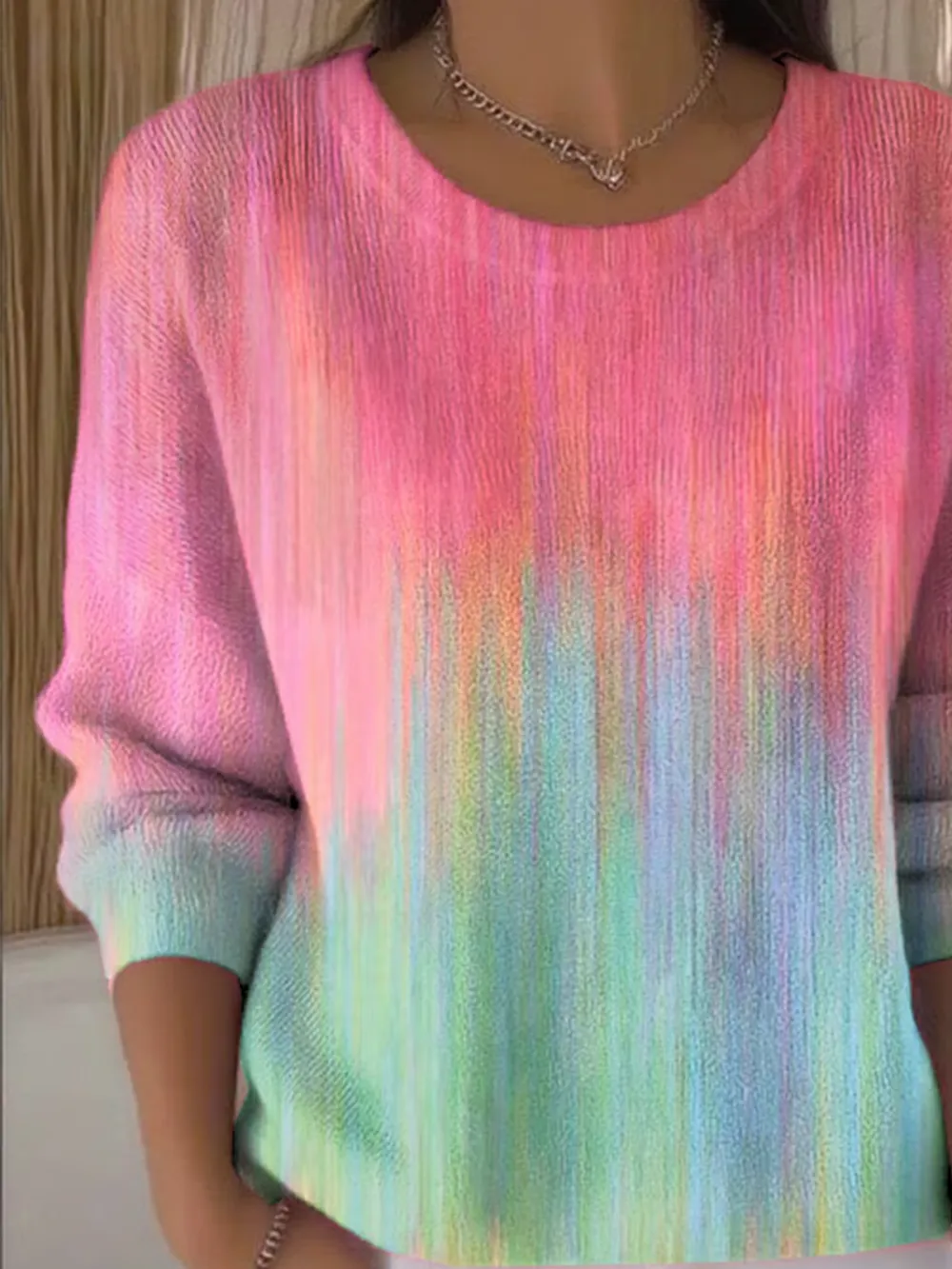 Cotton Color Block Regular Fit Casual Sweater