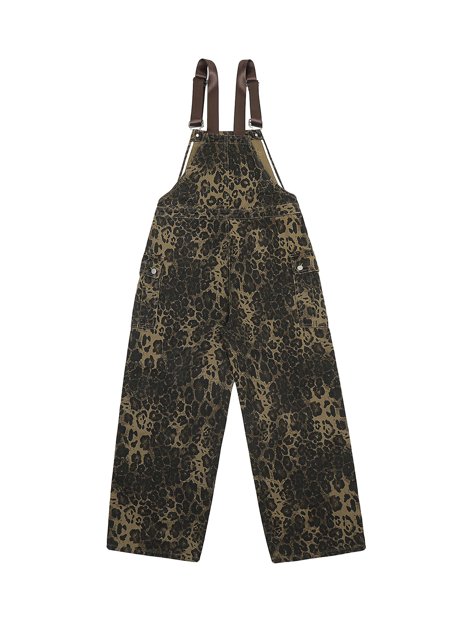 Leopard Print Street Style Workwear Overalls - 2020