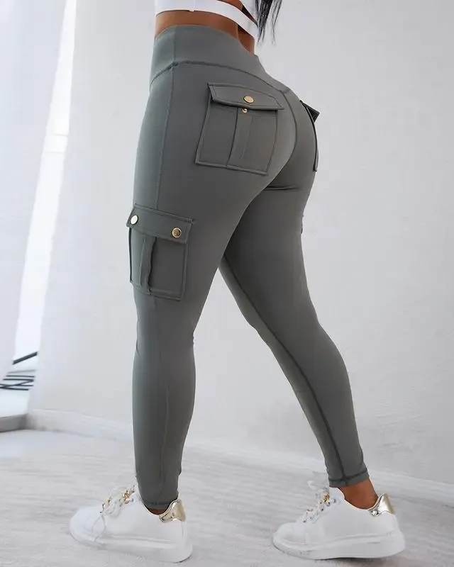 🔥Women's Pocket Sexy Stretch Leggings Fitness Track Pants