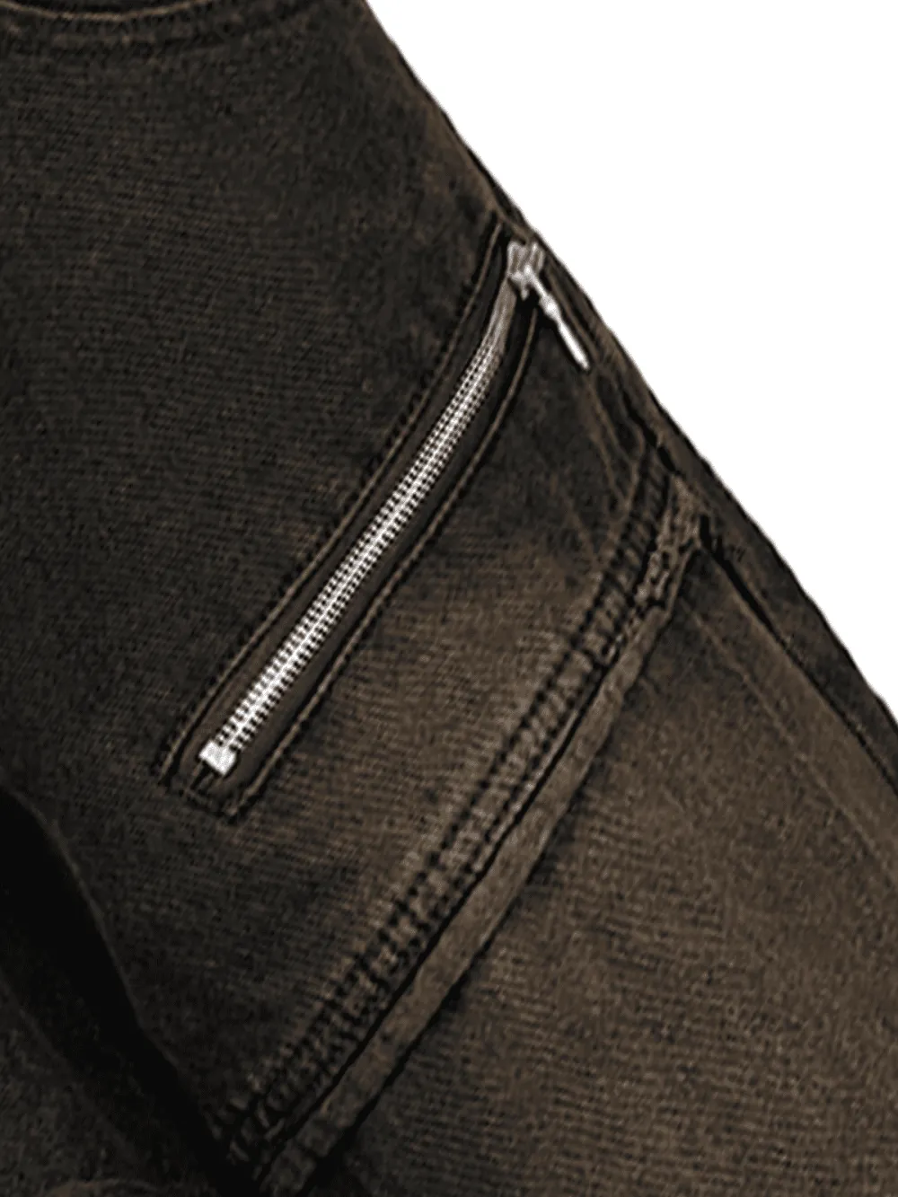 Washed Distressed Baggy Jeans