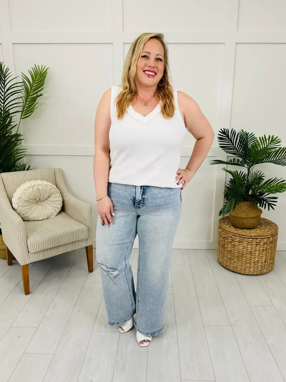 Lovervet On The Edge Wide Leg Jeans