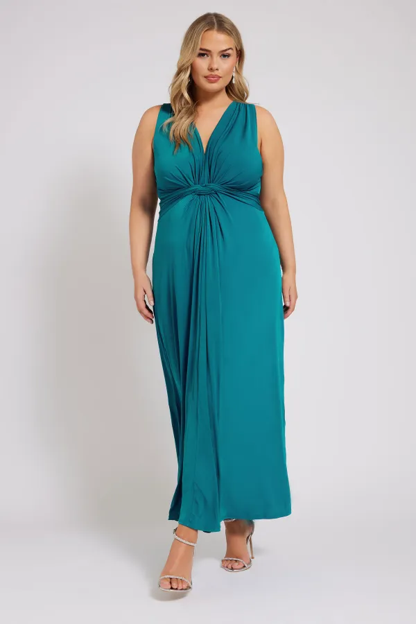 YOURS LONDON Curve Black Abstract Print Maxi Dress