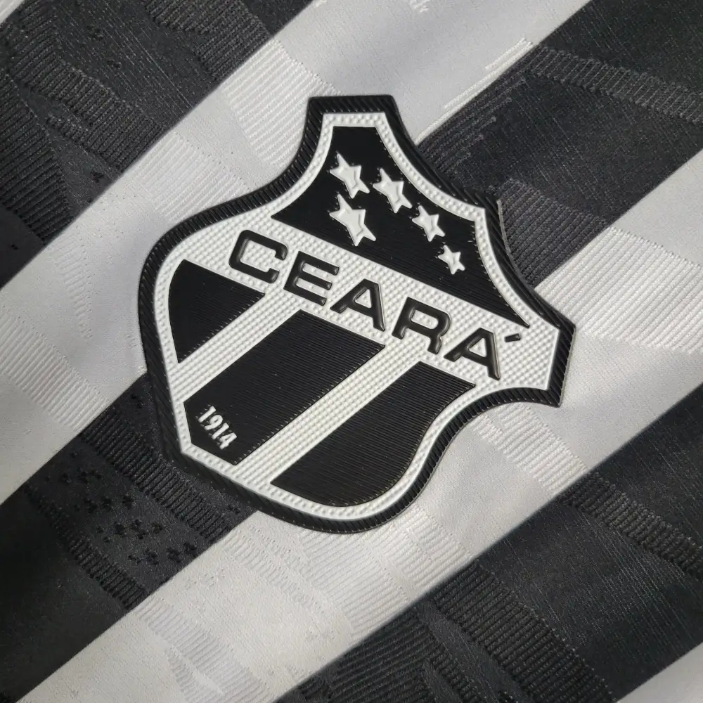 Camisa Ceará Home 23/24 - Preta e Branca