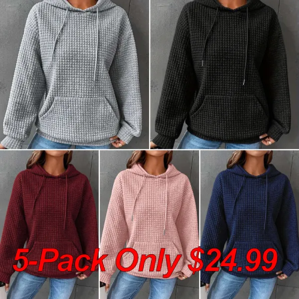 Plain Casual Hoodie Sweatshirt