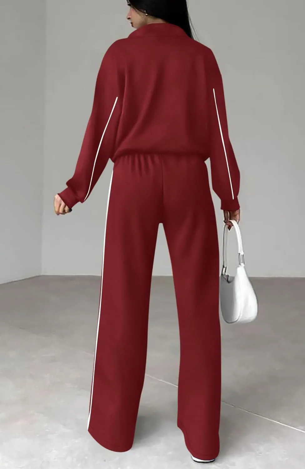 Women's Two Piece Tracksuit Fall 2024 Long Sleeve Jogger Sweatsuit Sets