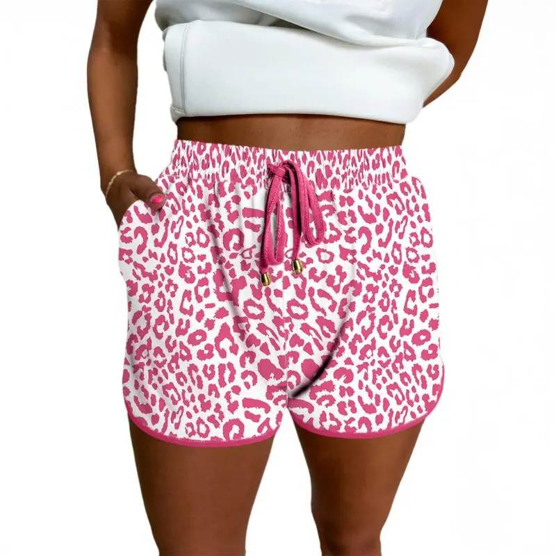 Women’s Checkered Drawstring Shorts – Elastic Waist, Casual Summer Style with Pockets