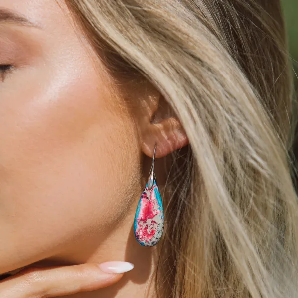 Imperial Jasper Teardrop Earrings