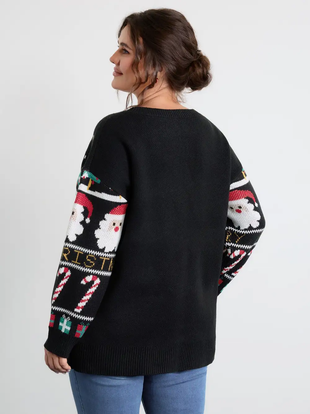 Tree Holiday Candy Jacquard Pullover
