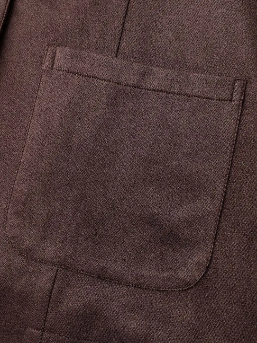 Suede Lined Button-Down Jacket