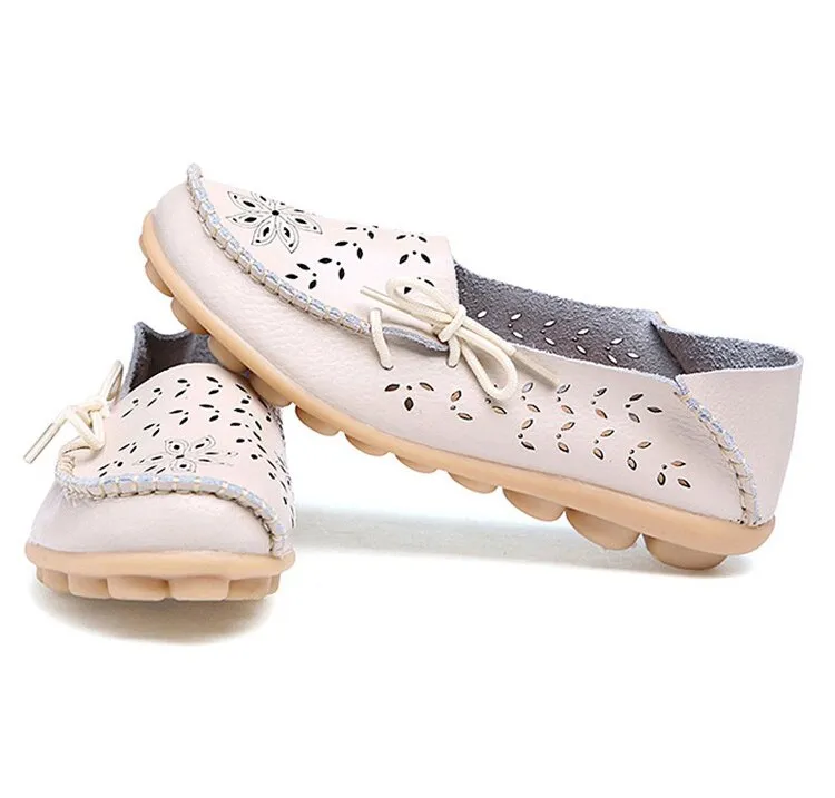 New Hollow Leather Casual Shoes