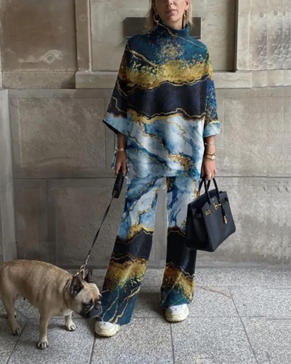 Fashion Casual Printed Set