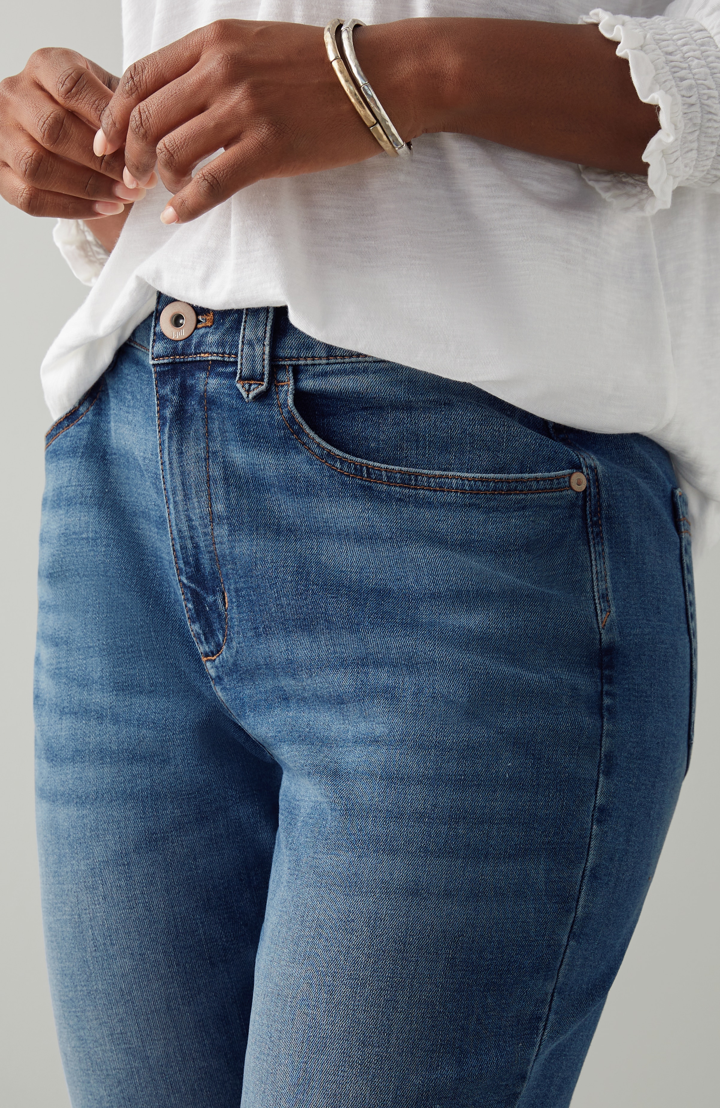 Curvy-Fit Demi-Boot Ankle Jeans