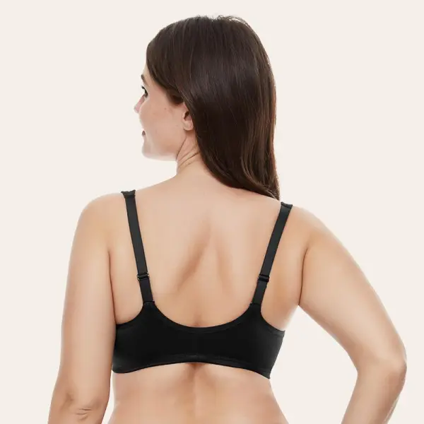 Womens Front Closure Full Figure Bra Plus Size Lace Bra No Padded Underwire Bra