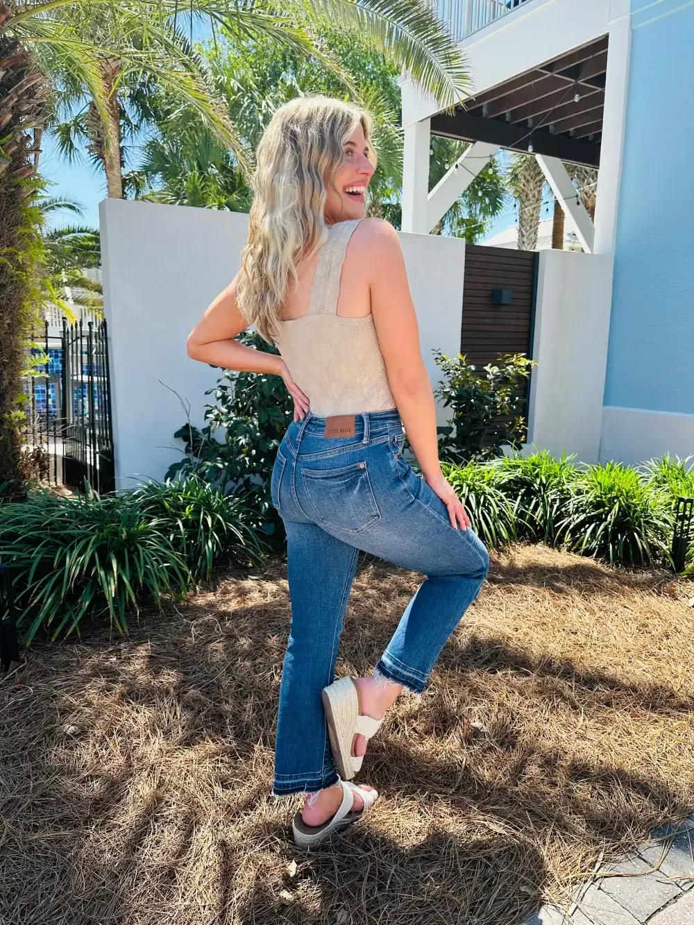 Judy Blue When Summer Kicks In Kick Flare Jeans
