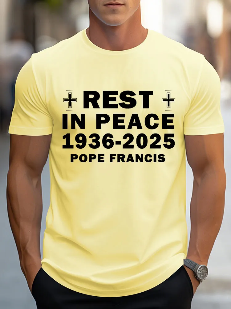 Men'S Rest In Peace 1936-2025 Pope Francis T-Shirt