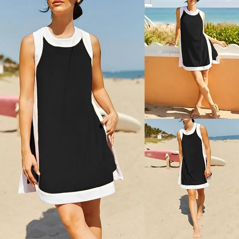 Women’s 2-Piece Color Block Lounge Set – Short Sleeve Top & Pocket Shorts