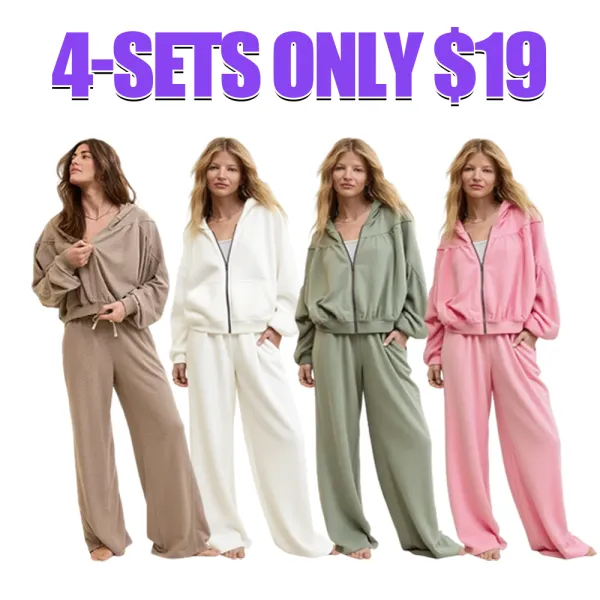 Women's 2-Piece Set: Soft Life Full Zip Sweatshirt & Soft Life Trouser