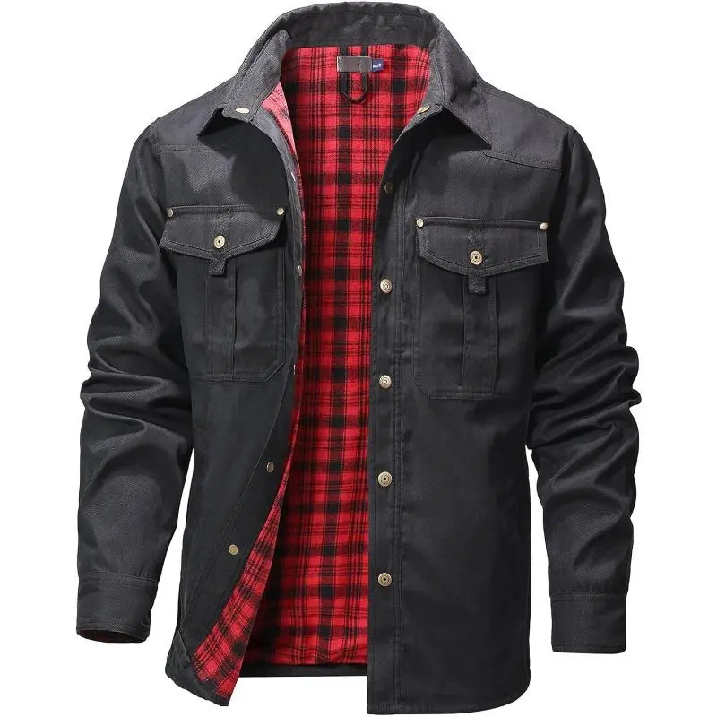 Men's Flannel Lined Smock Jacket