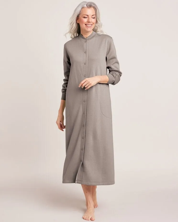 Better-Than-Basic Fleece Snap Front Robe