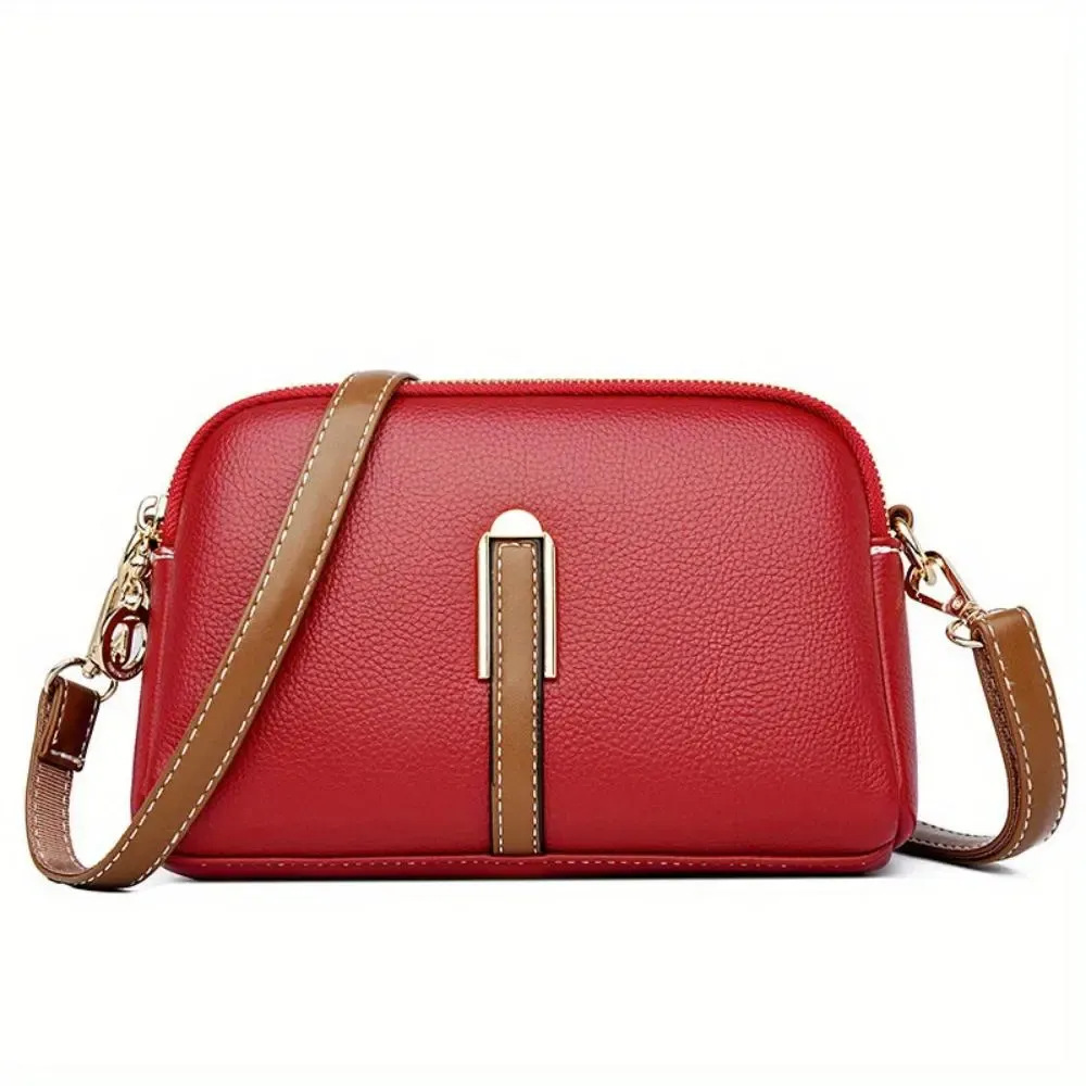 Mila Litchi Crossbody Bag with Embossed Pattern