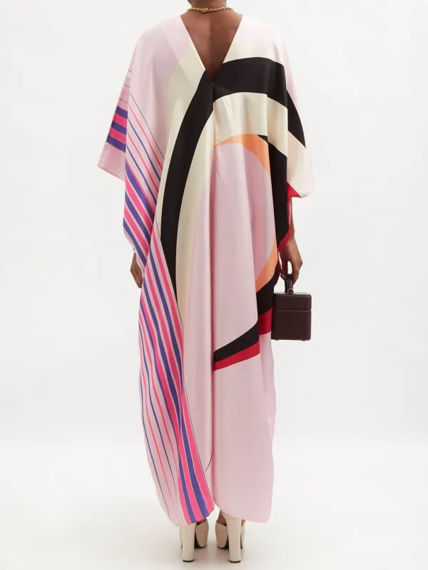 Pink Classic MIDI Coco Bella Silk Blend kaftan Maxi AU 10-22