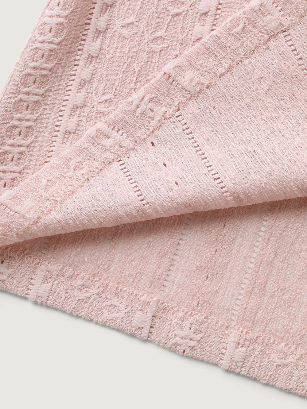 Textured Lace Trim Sheer Kimono Cardigan