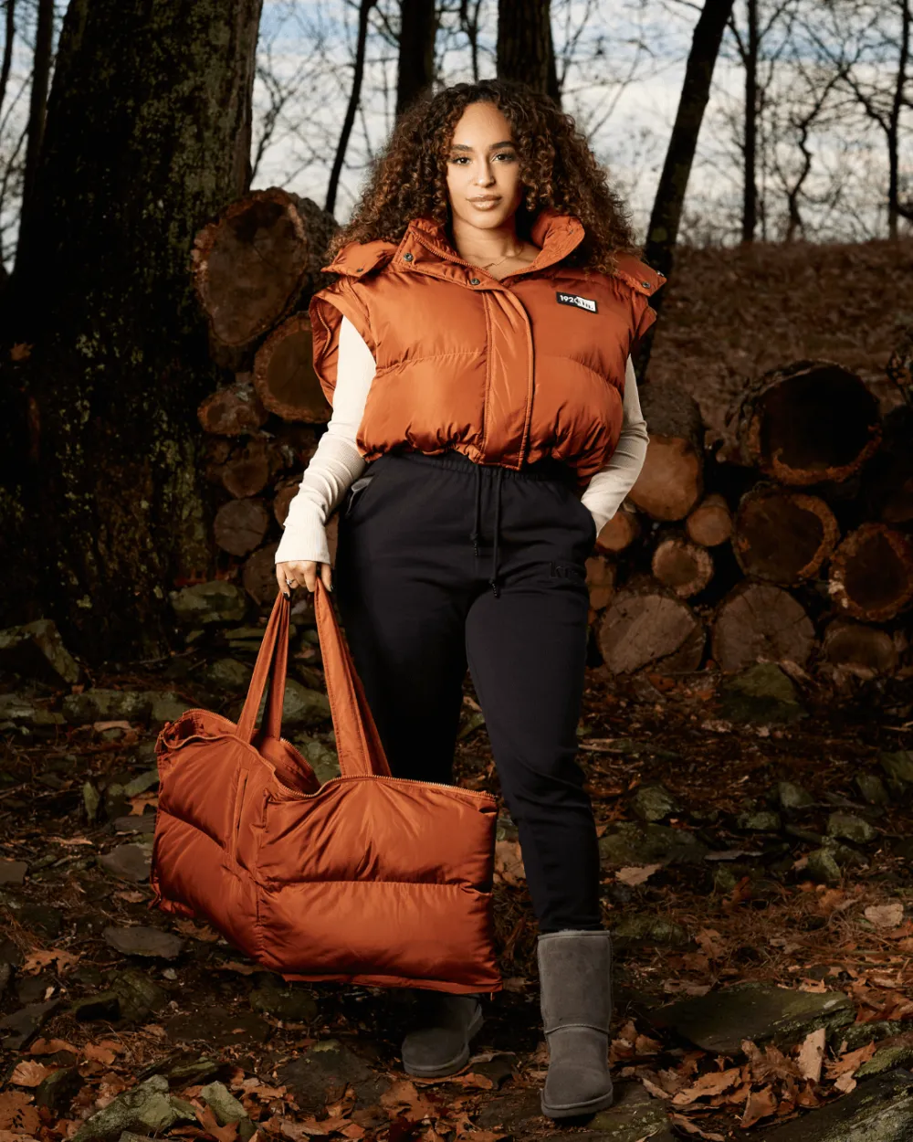 Orange Spice Mid Utility Puffer