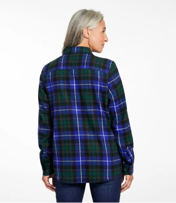 Women's Scotch Plaid Flannel Shirt, Relaxed