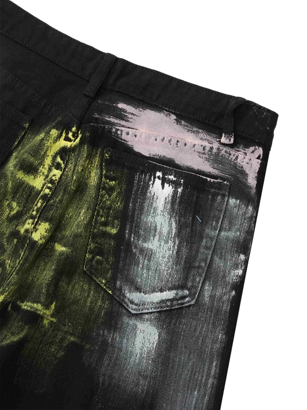 Watercolor Print Jeans - 1582