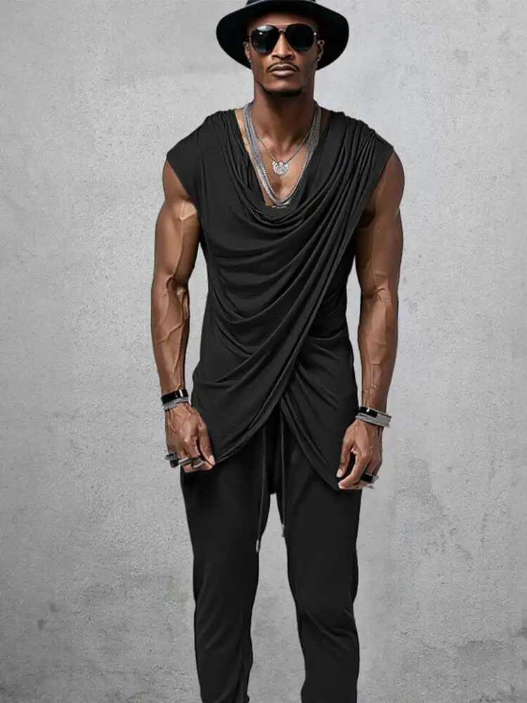 Stretch Crossover Top Pants Set