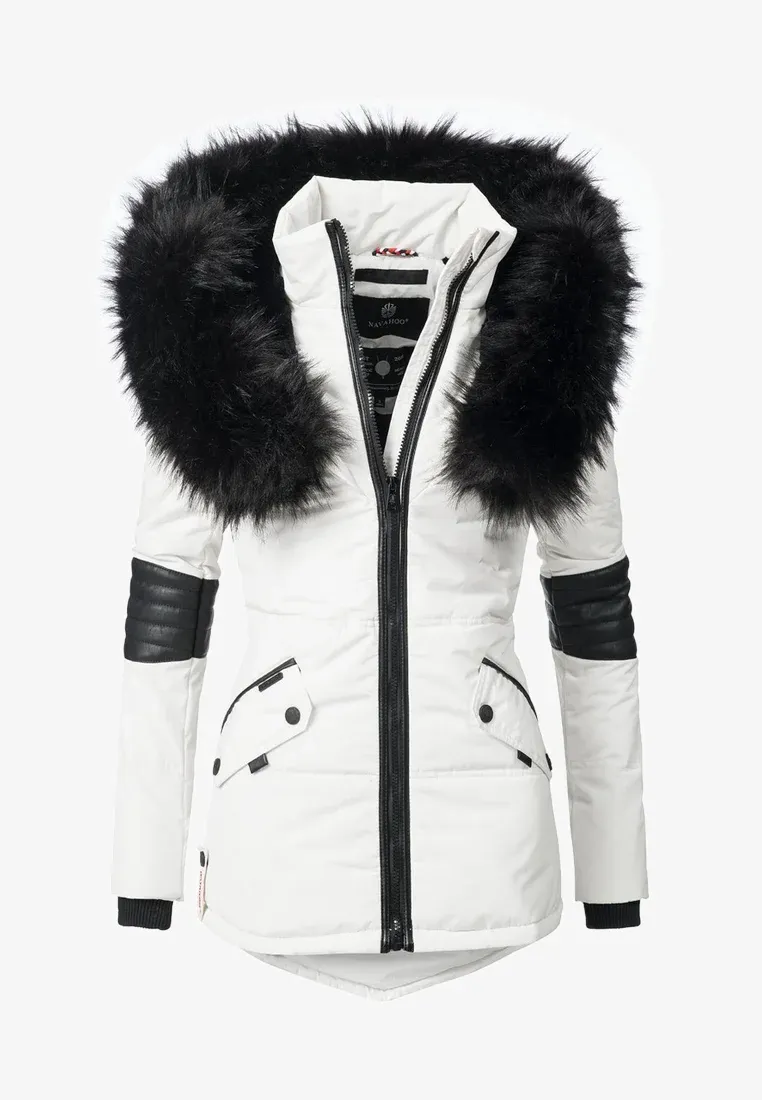 Winter short  parka coat black
