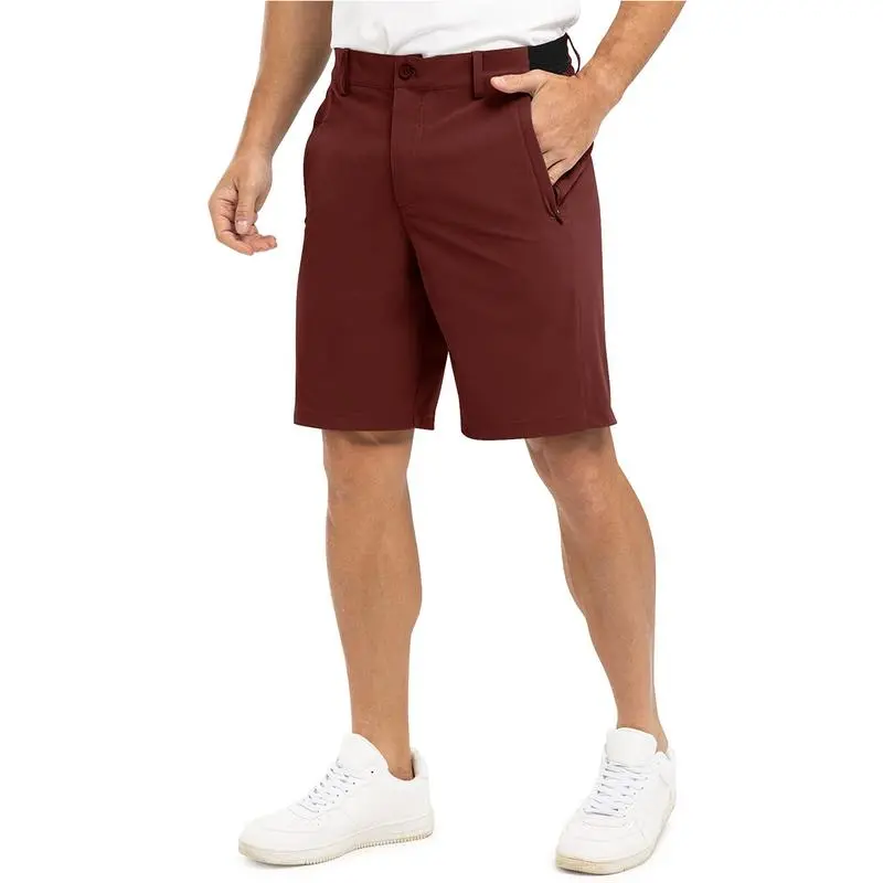 Men's Stretch Waist Golf & Work Shorts – Quick-Dry, Lightweight, 3 Pockets
