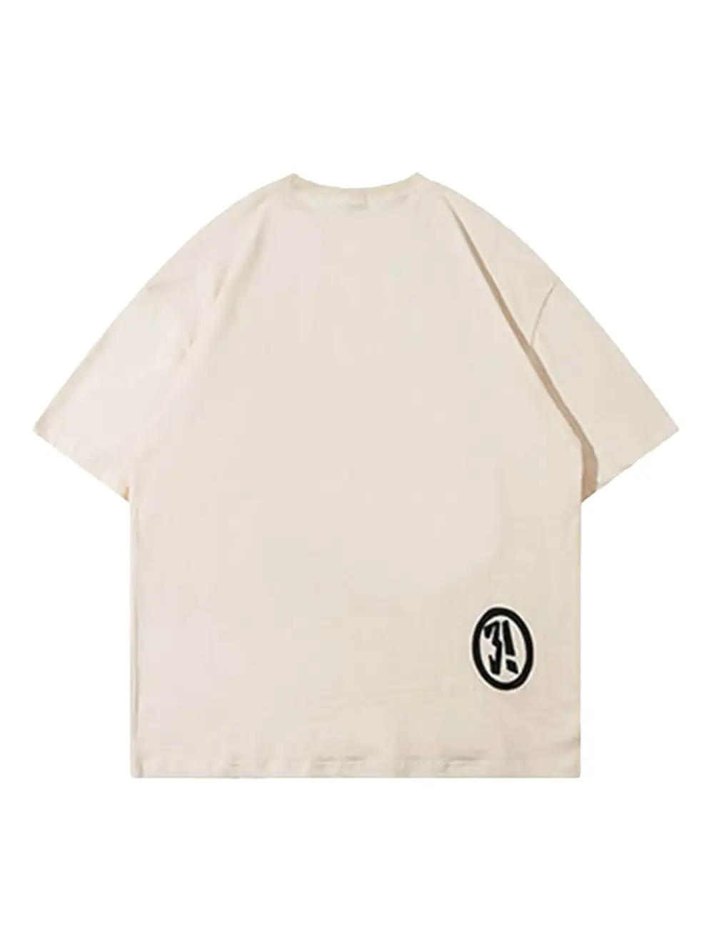 Hip Hop Cartoon Character Print T-shirt