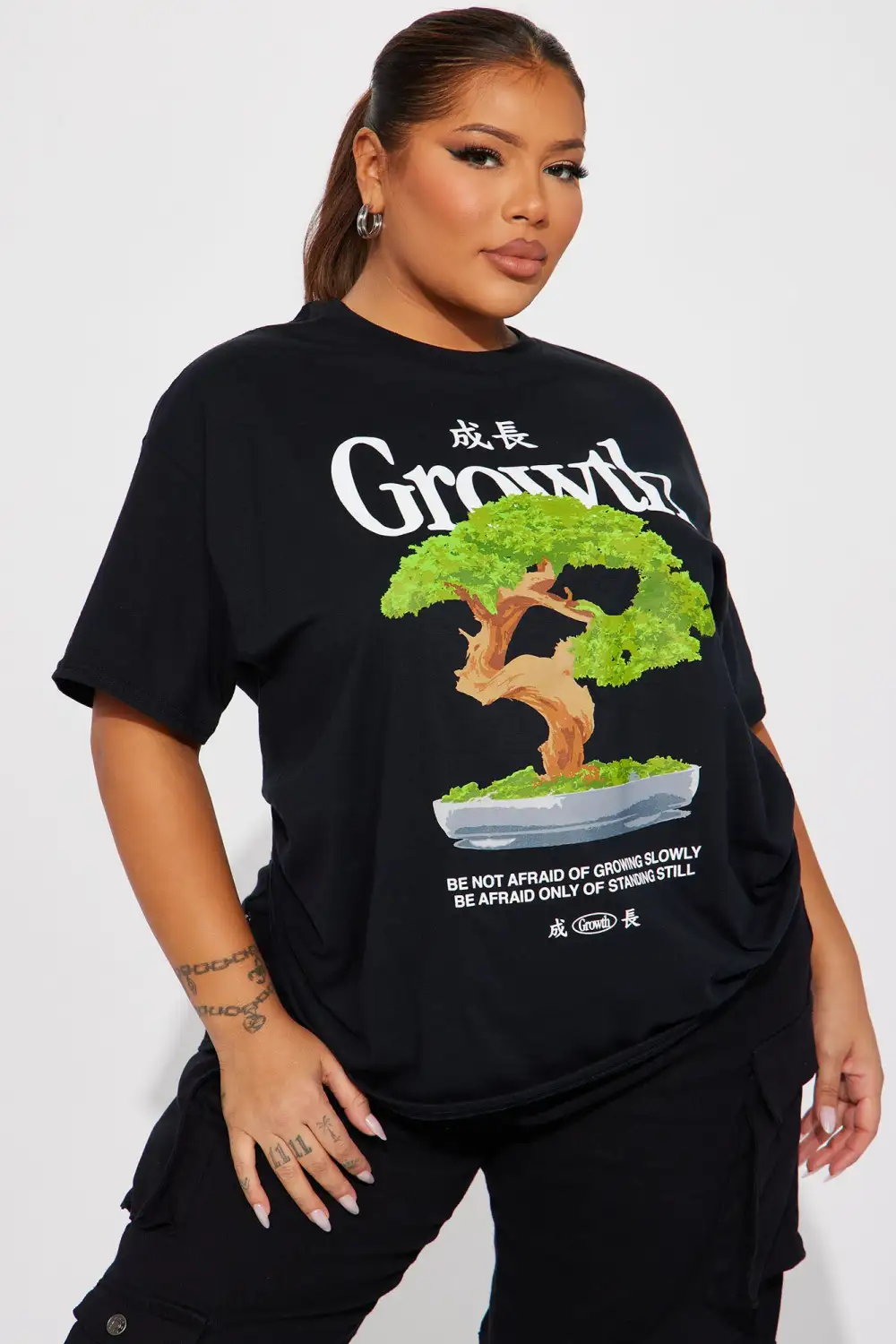 Self Growth Graphic Tee - Black