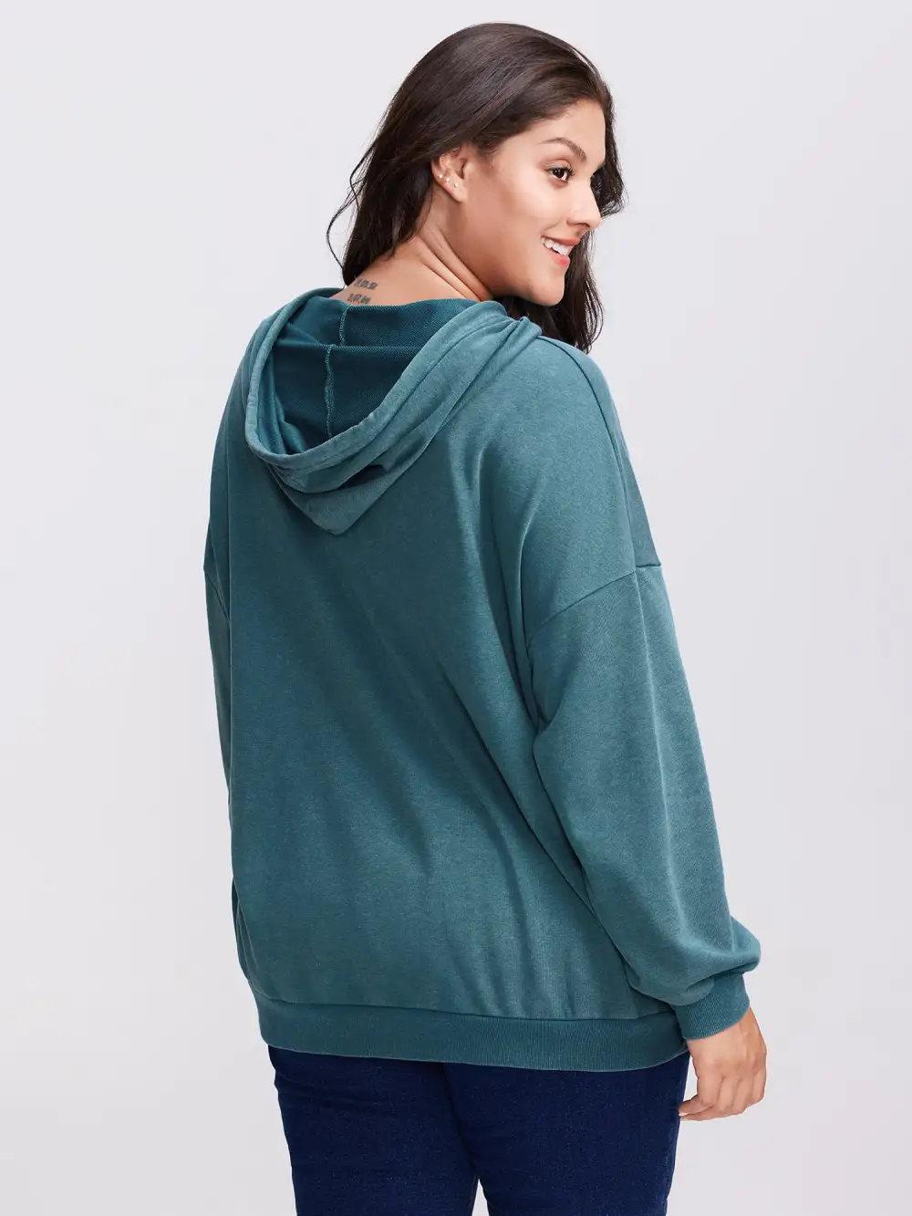 Vintage Pockets Solid Hoodie