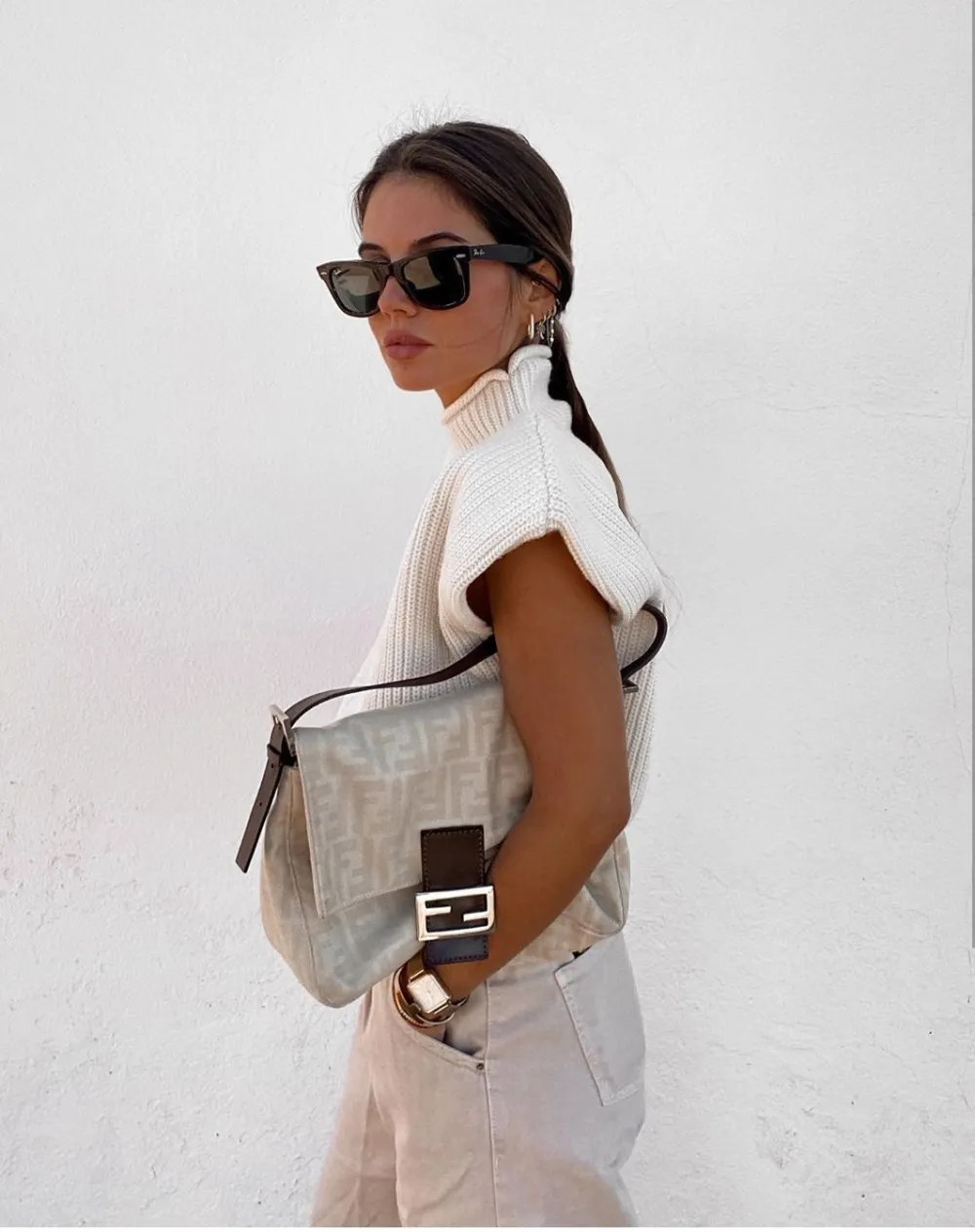 Stylish Turtleneck Sweater Vest